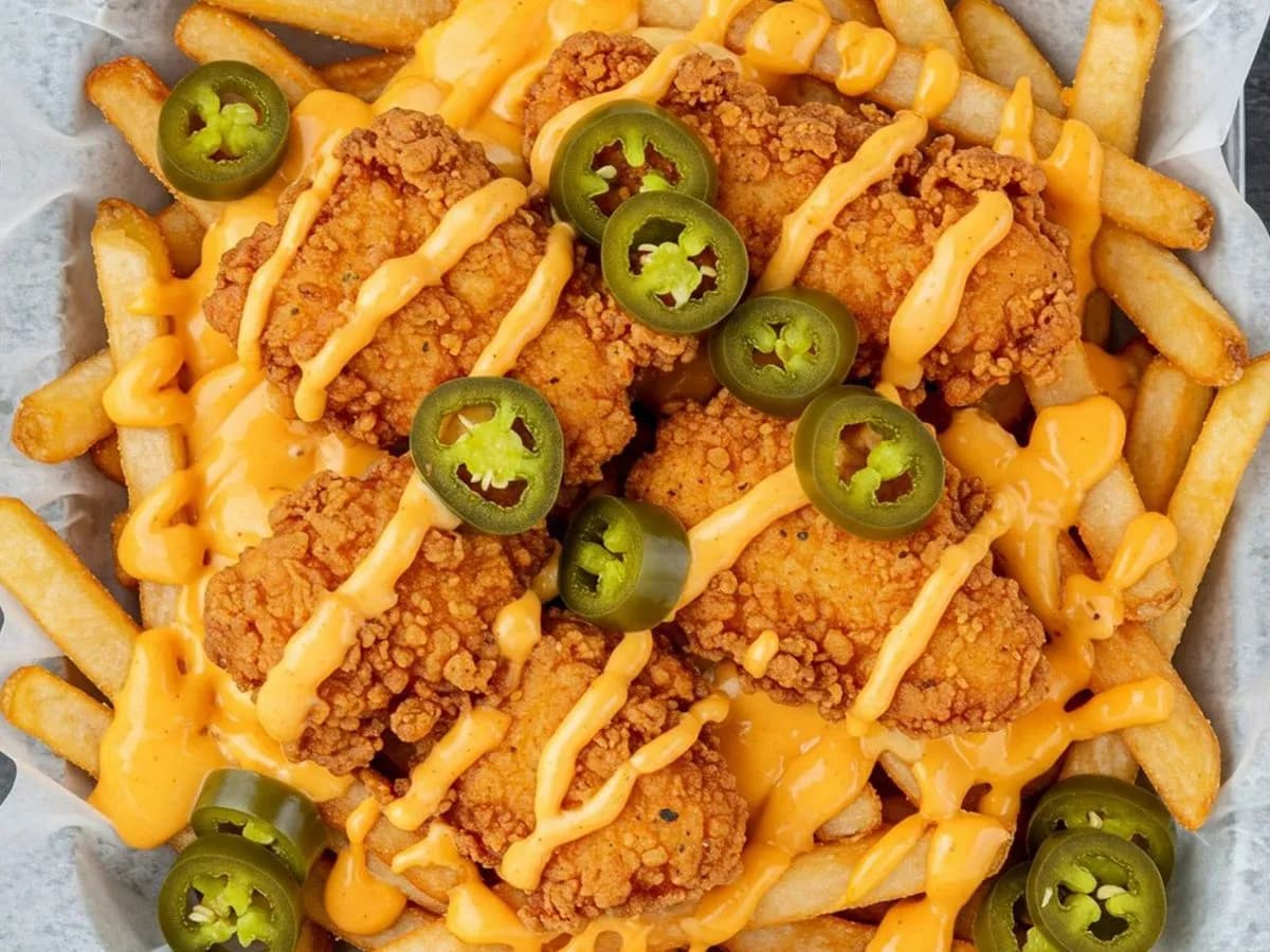 Chicken Ranch Cheese Fries