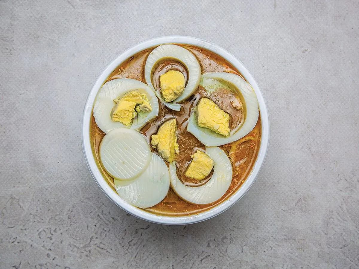 Foul with Ghee and Boiled Eggs Box