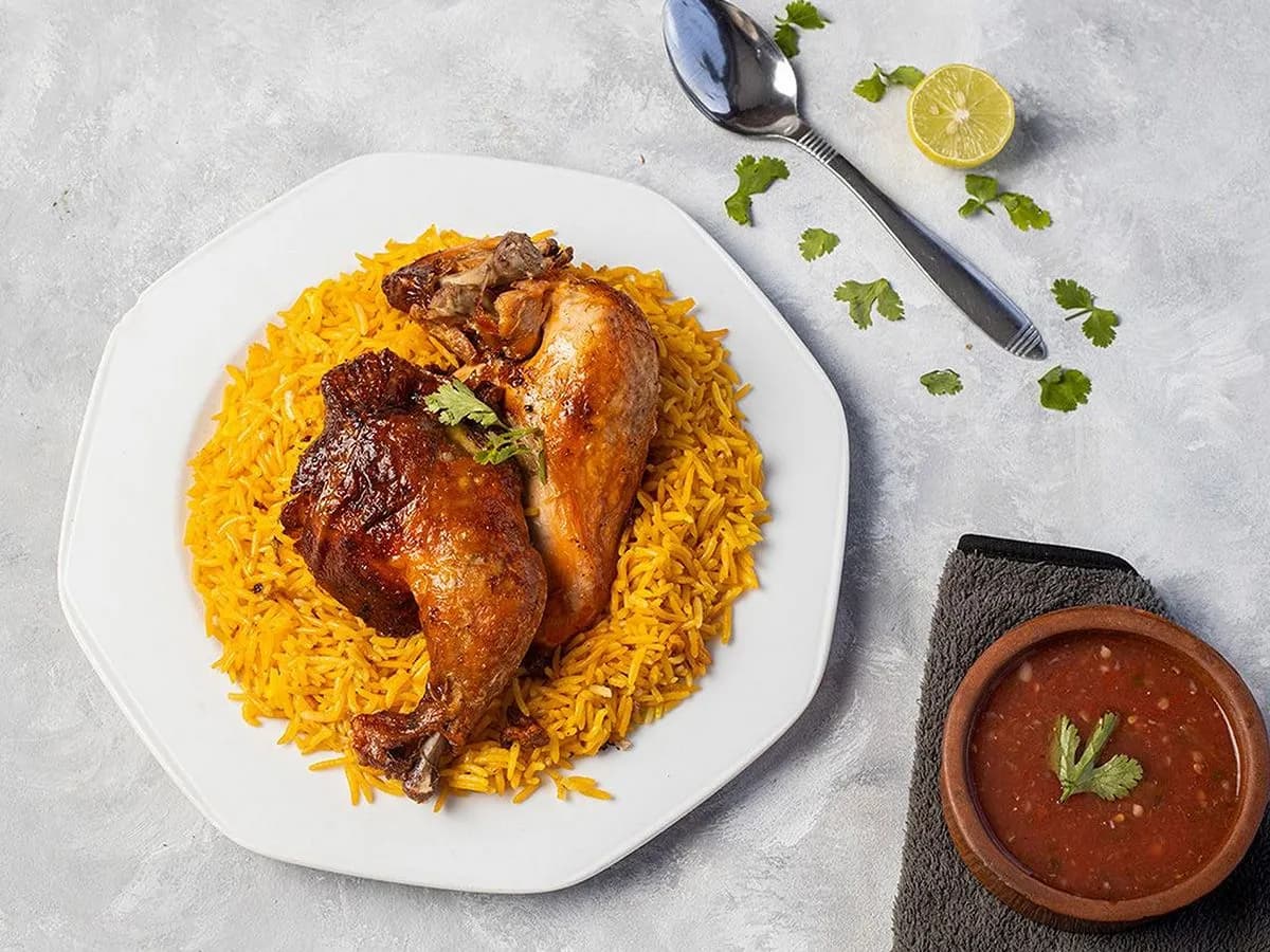 نص فرخة كبسه