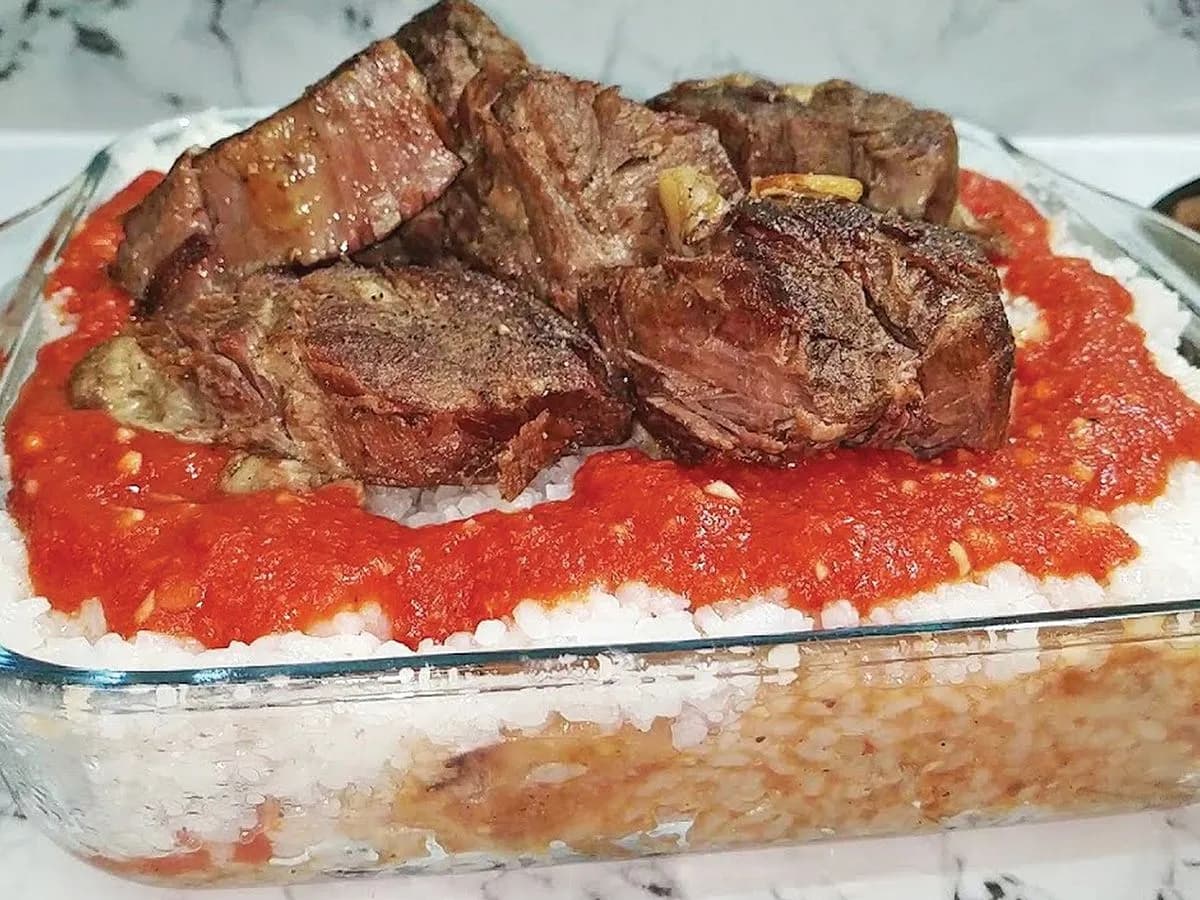 Fatteh with Baladi meat