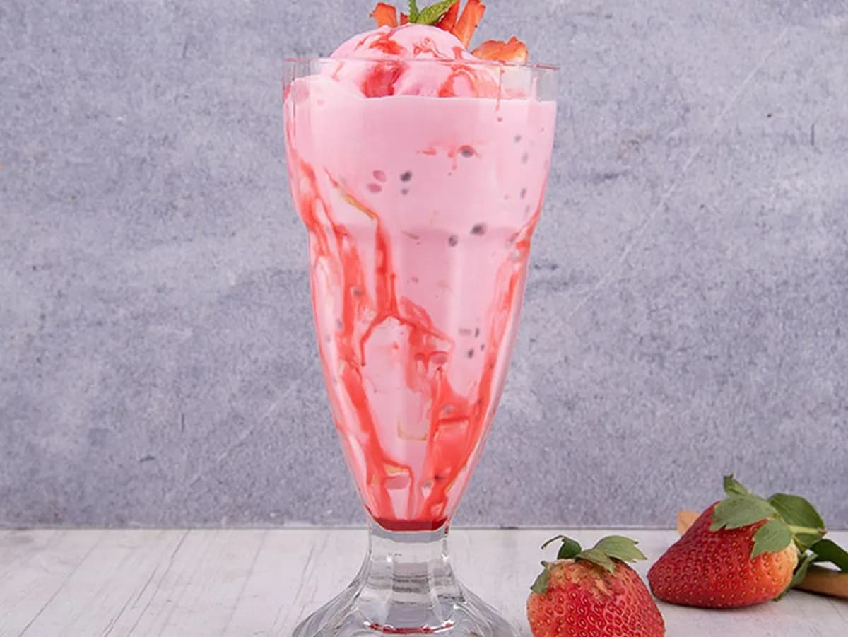 ميلك شيك فراوله