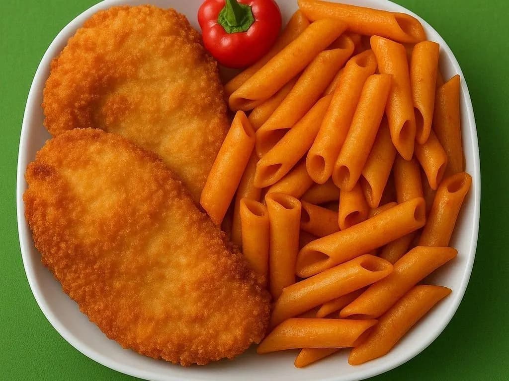 وجبة مكرونة وبانيه