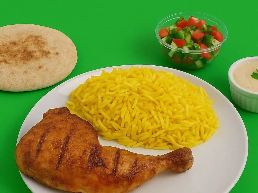 وجبة 1/4 فرخة ورك