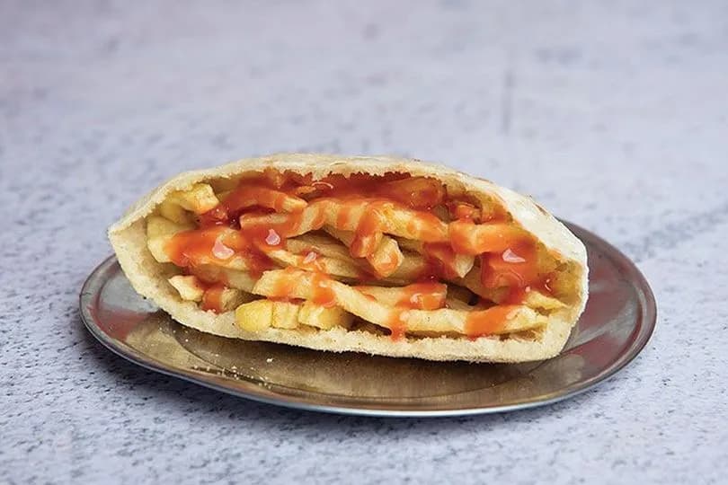ساندوتش بطاطس كاتشب