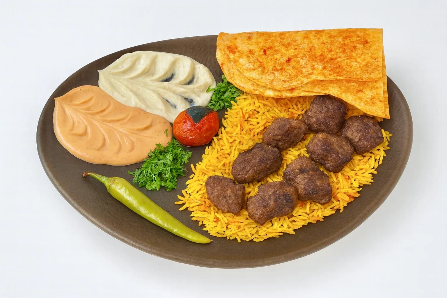 وجبه 1/4 قلب + ارز + سلطه