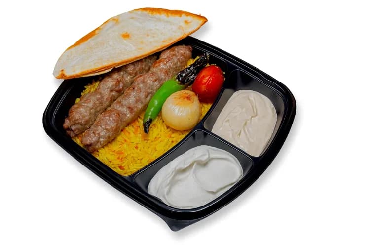 وجبه كفته+ ارز+سلطه