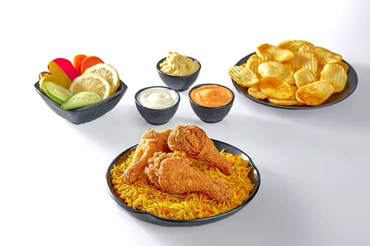وجبه 3 قطعه بروستد + ارز