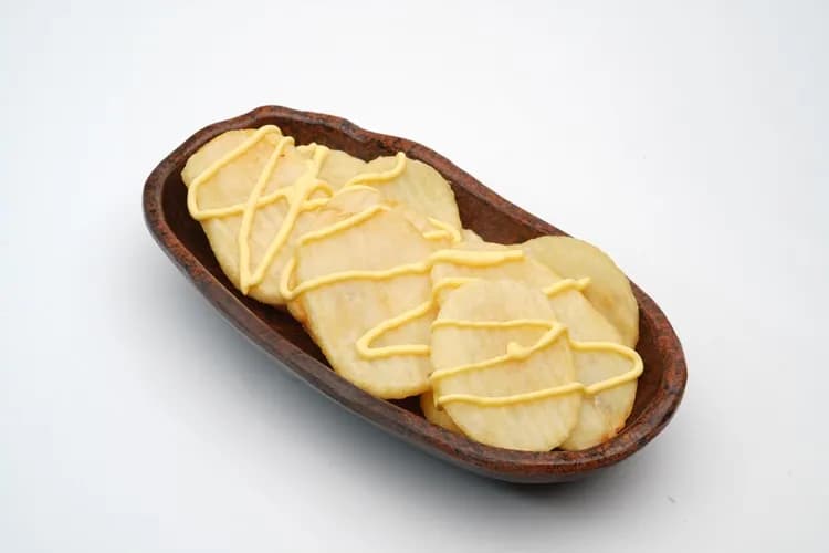 طبق بطاطا مدوره بالشيدر