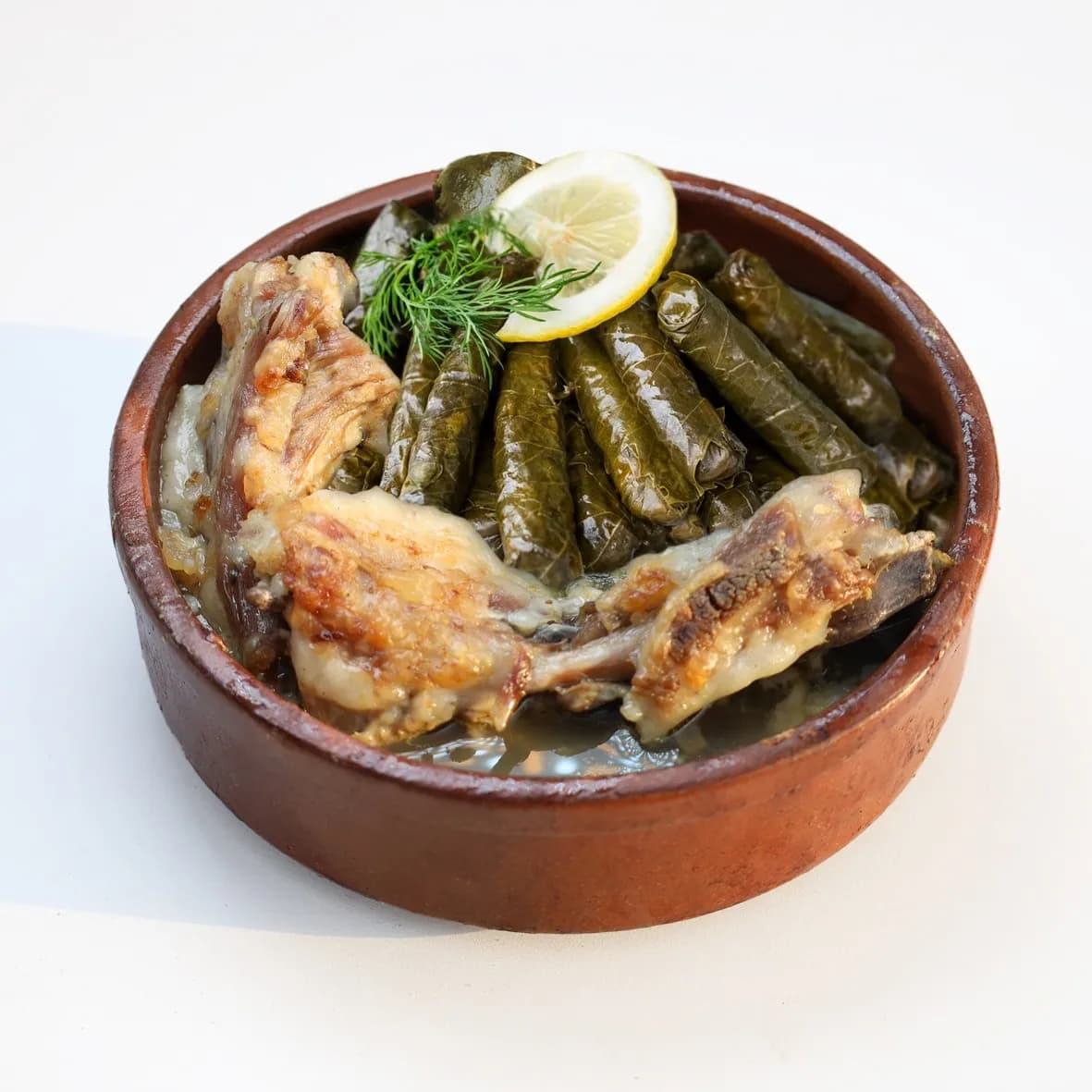 طاجن ورق عنب (يبرق) مع عصاعيص