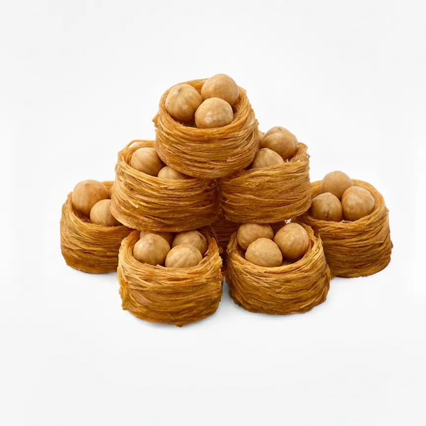 Kunafa Asawer with Nuts