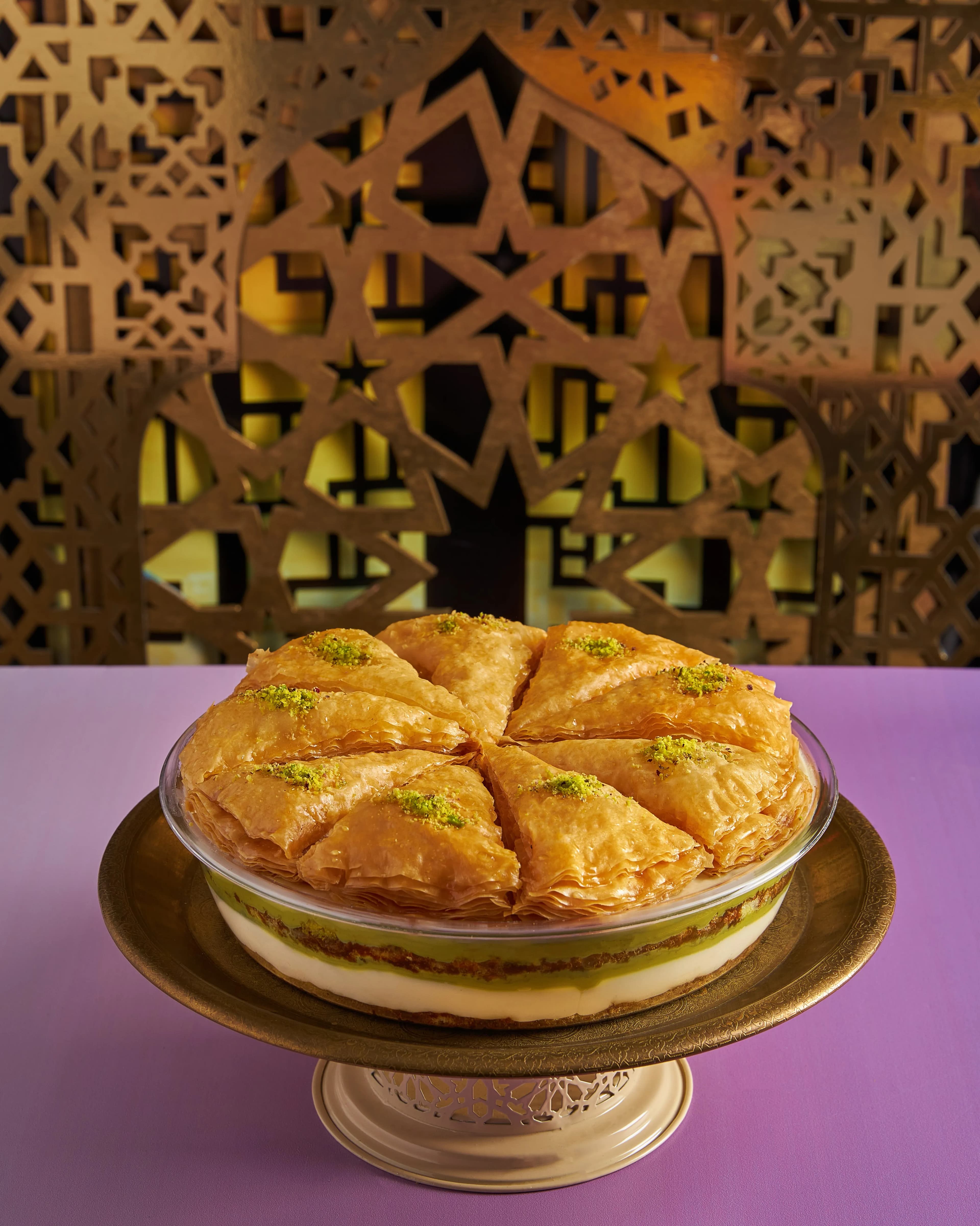 Pistamisu (Pistachio Tiramisu with Baklava)