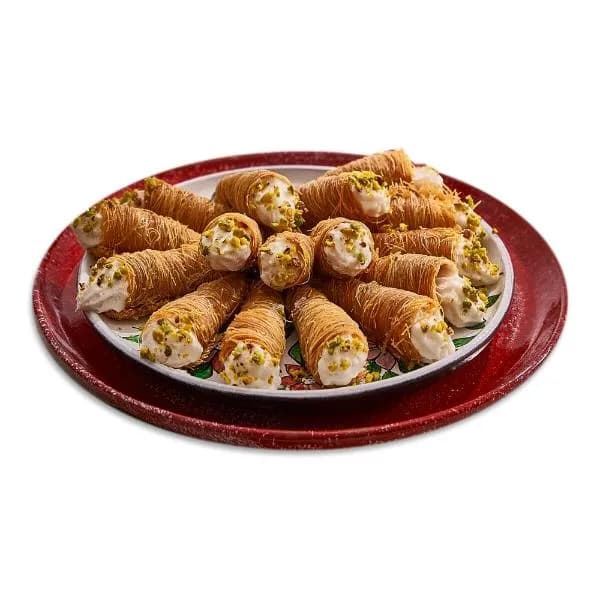 كنافة كورنيه قشطة