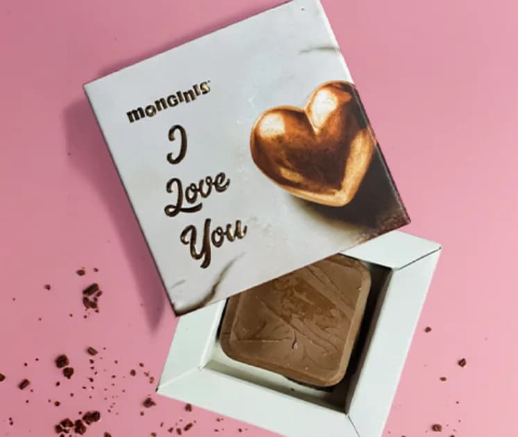 علبه شيكولاته بلجيكي l love you