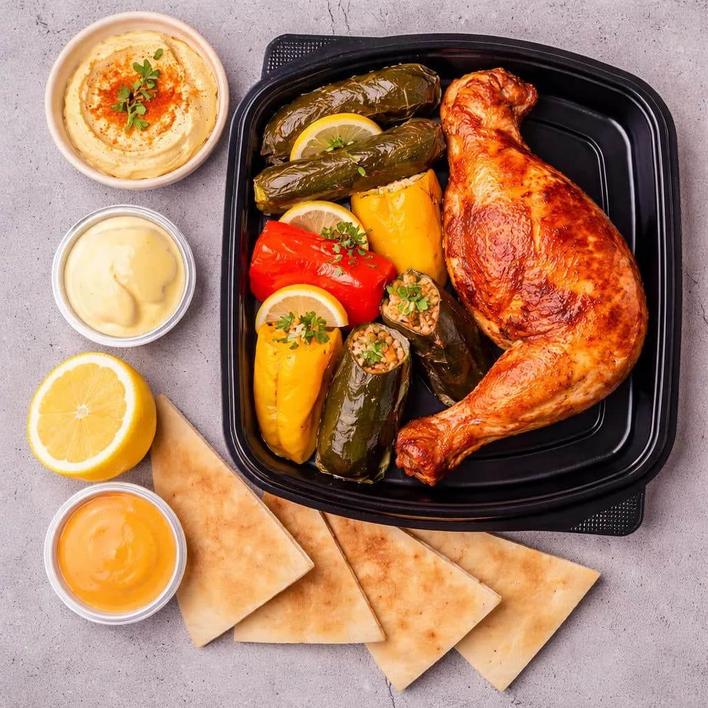 1/4 Chicken Meal + Mixed Mahshy