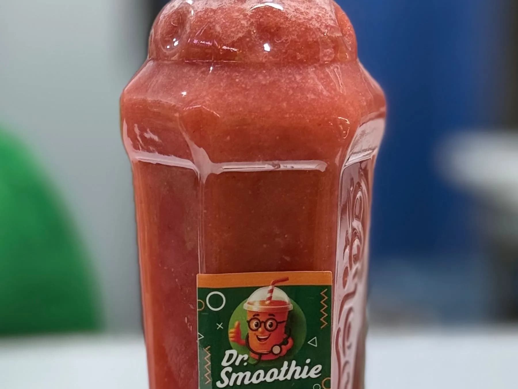 Liter Strawberry Juice Bottle