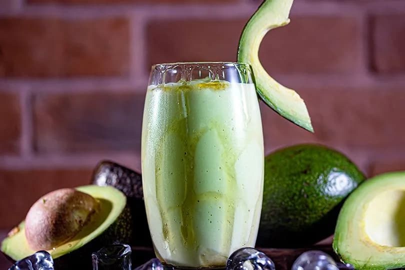Avocado Milk Honey Nuts Smoothie