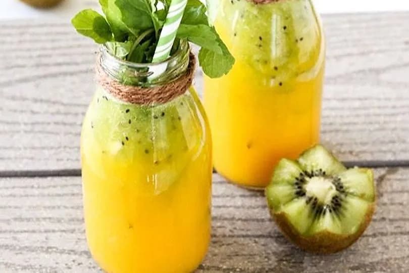 Mango Kiwi Mint Smoothie