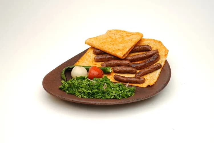 Sausage With Mozzarella On Charcoal