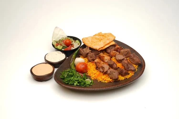 Kebab Shokaf With Rice
