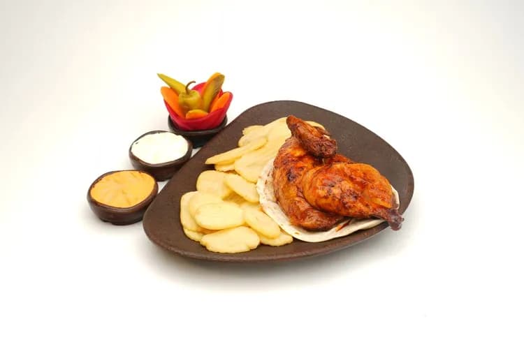 Half Grilled Aleppo Chicken