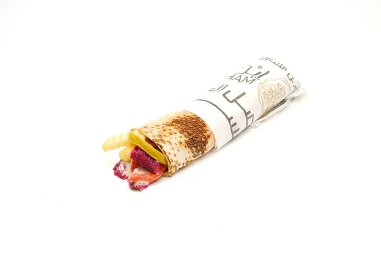 Sausage Shawarma Sandwich With Potatoes