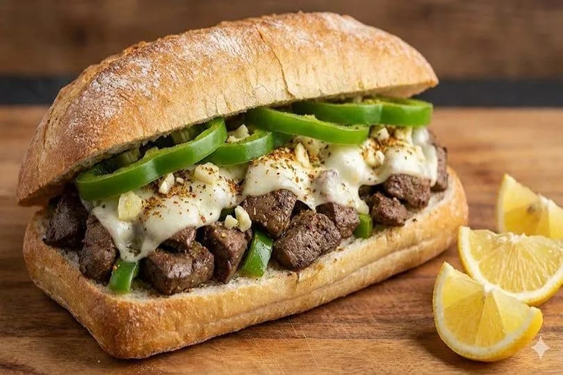 Liver With Mozzarella Sandwich