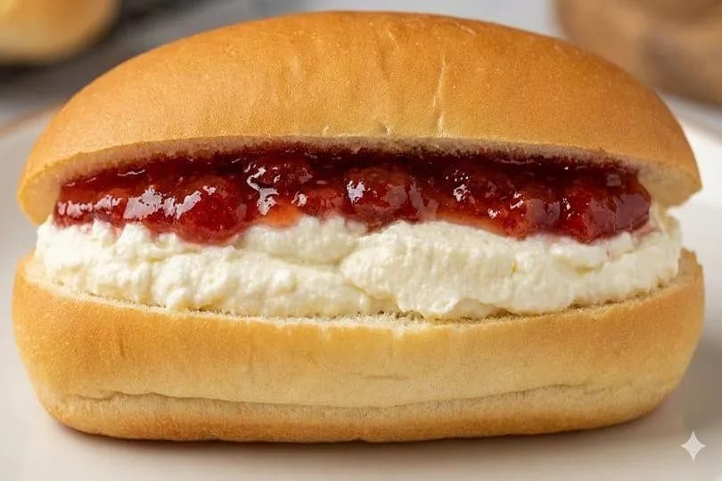 Sandwich Jam with Cream