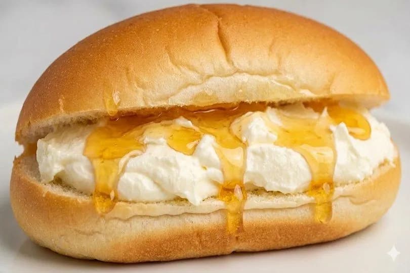 Sandwich Honey with Cream