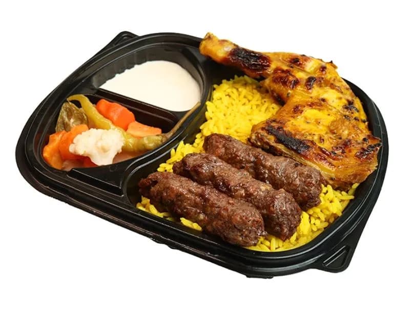 Mixed Meal (Quarter Chicken & Kofta)