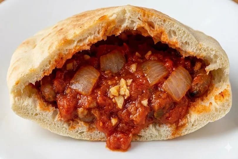 Foul With Salsa Sandwich