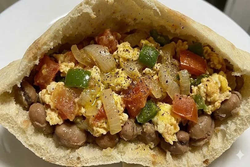 Shakshuka Foul Sandwich