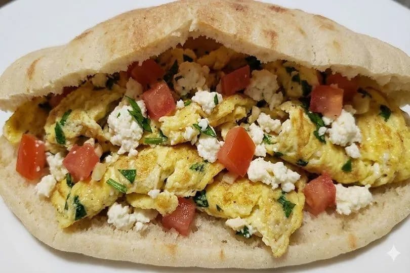 Qaresh Cheese Omelette Sandwich