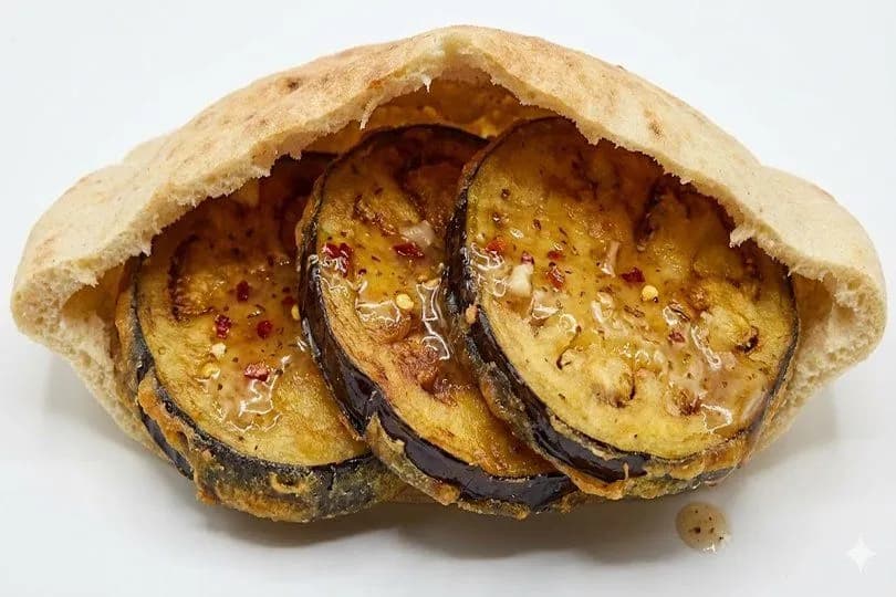 Fried Eggplant Sandwich