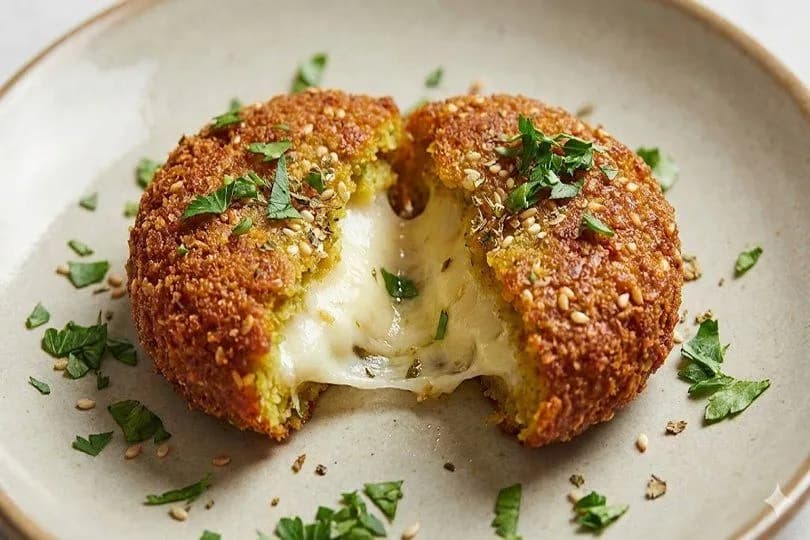 Falafel Patty with Mozzarella