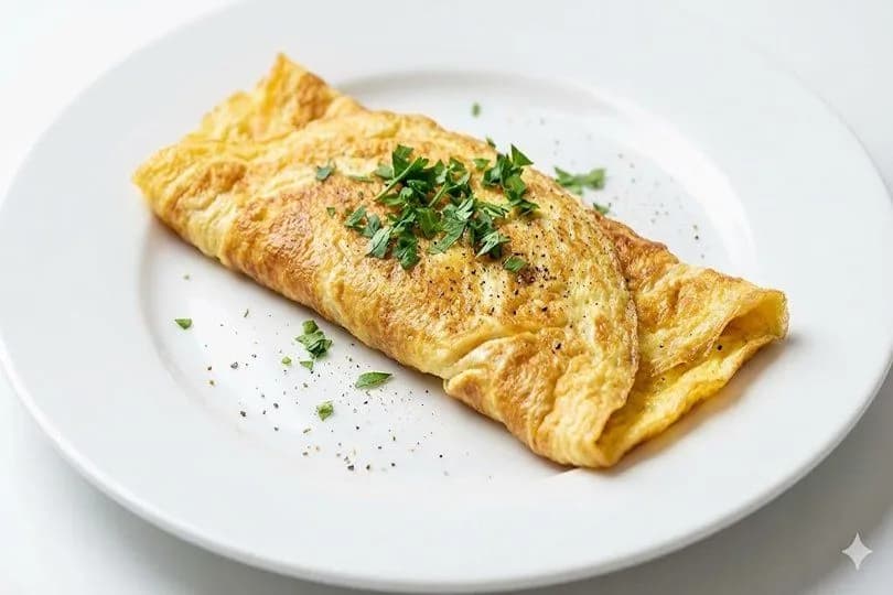 Plain Omelet Plate