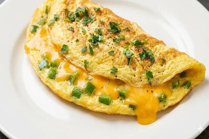 Cheddar Omelet Plate