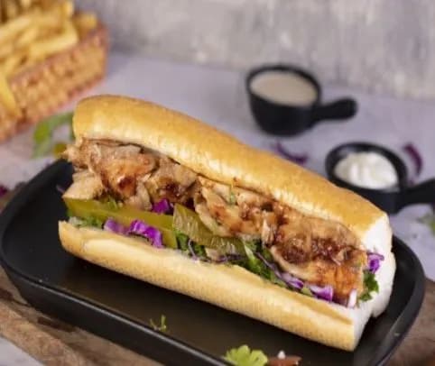 French Bread Chicken Shawarma