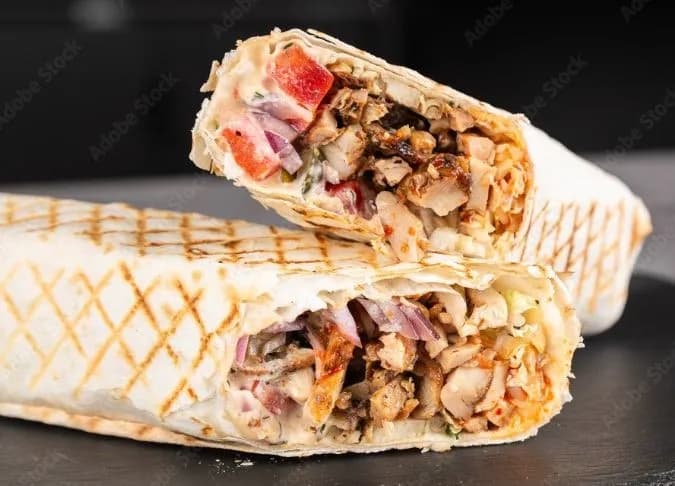 Chicken Shawarma Manghanagh Wrap