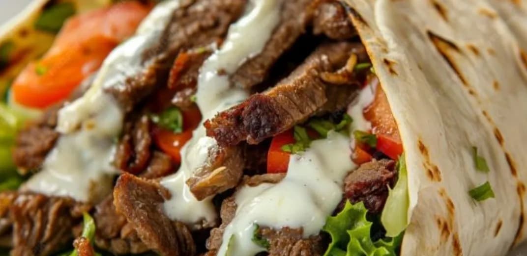 Spicy Turkish Sauce Beef Shawarma