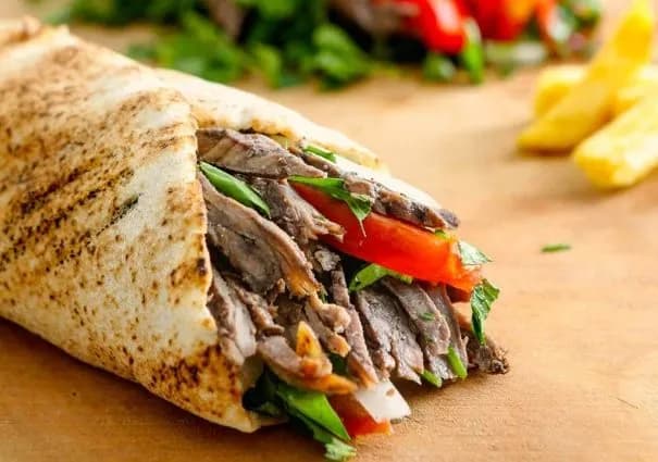 Beef Shawarma Manghanagh Wrap