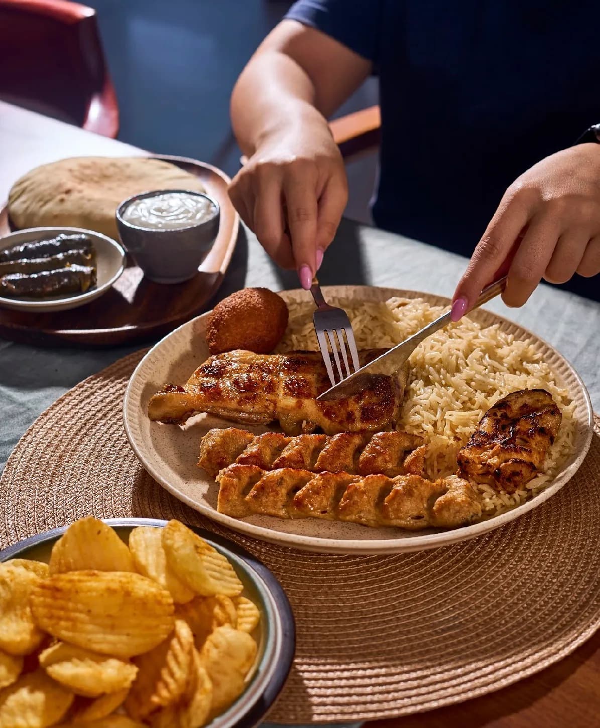Mezza Chicken Mixed Grill Platter