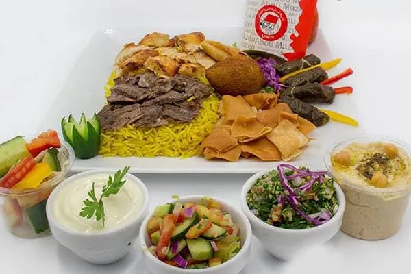 Giant Shawarma Plate