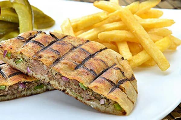 Abu Mazen Hawawshi with Mozzarella