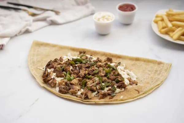 Meat Mix Rocket Crepe