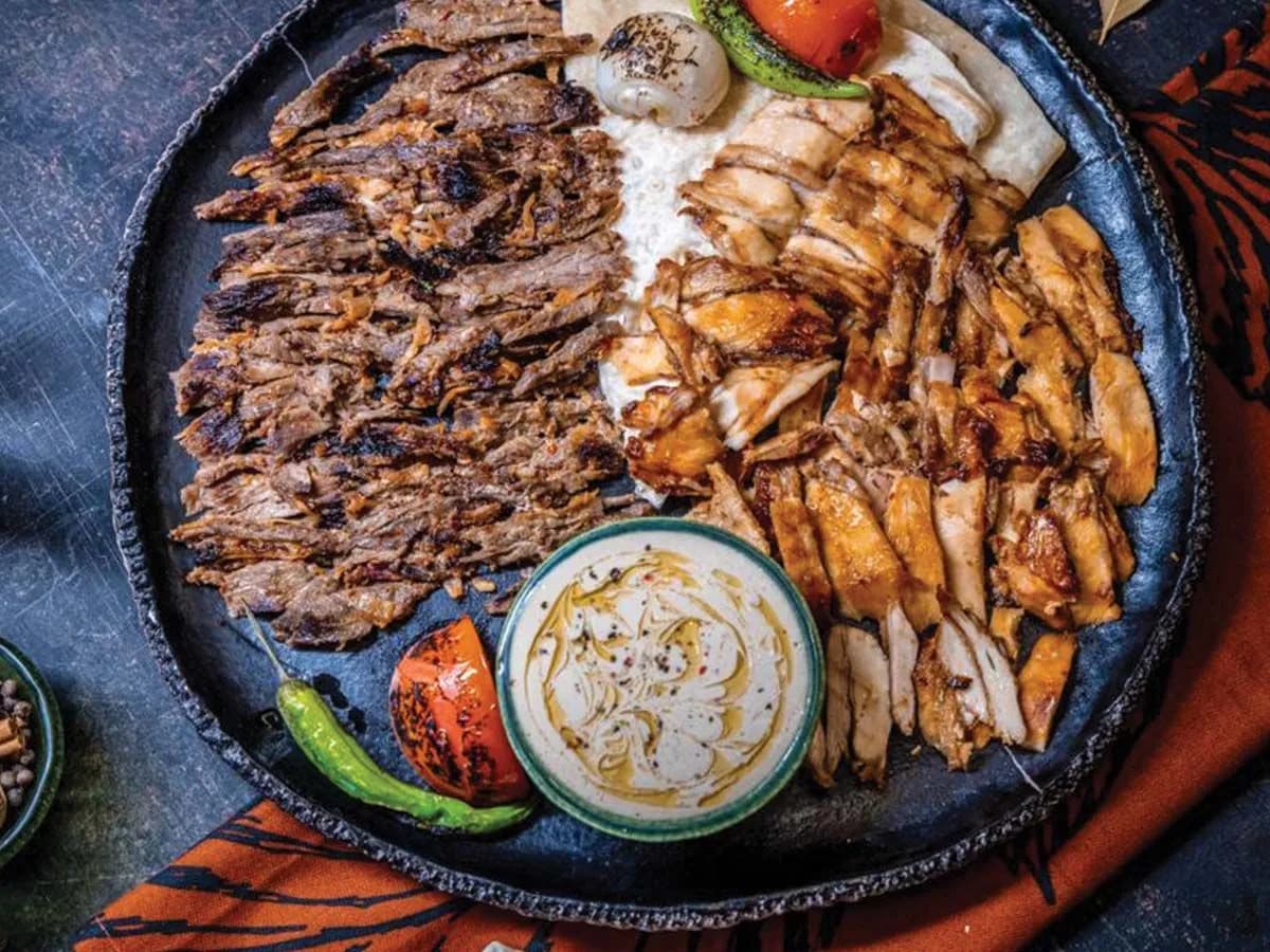 صحن شاورما مشكل
