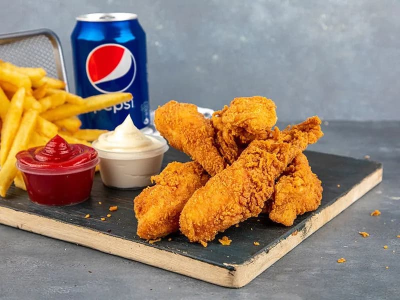 5 Pieces Of Chicken Strips Meal
