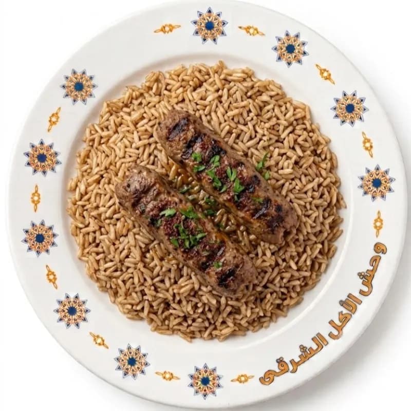Kofta with rice or pasta