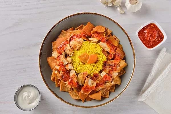 فتة شاورما فراخ