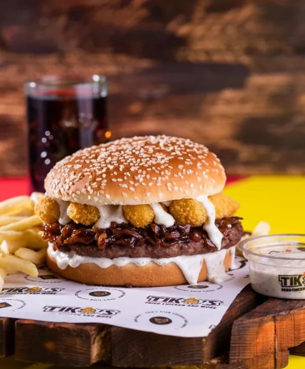 Tasty Onions Burger Sandwich