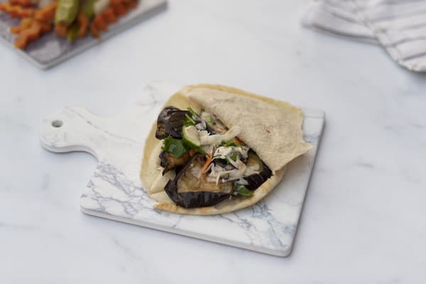 ساندوتش باذنجان مقلي